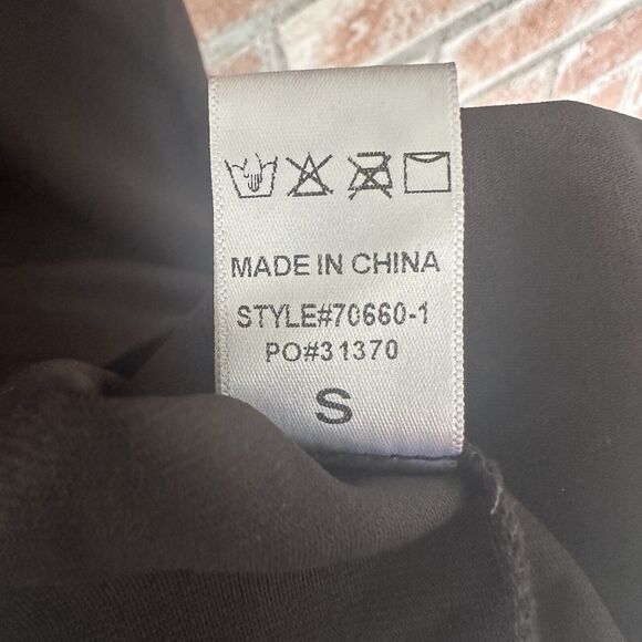 Fashion Nova Deep Plunge V Neck Embroidered Mini Dress Small Black - Picture 7 of 9